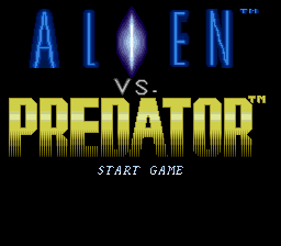 Alien vs. Predator Title Screen